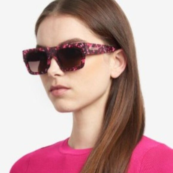 Missoni MIS0129/S 0807 9O Sunglasses Black Square Frame, Grey Lenses main image 9